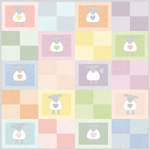 Sweet Lambies by Bonnie Sullivan Flannel Quilt Kit, 40" x 40"