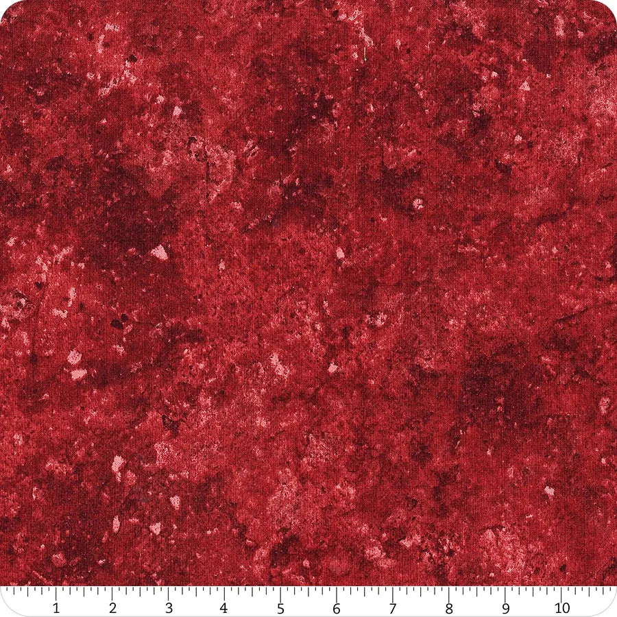 Stonehenge Red Mottled 44" fabric by Northcott, 3954-190
