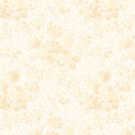 Cream Rose Whisper 108" fabric by Benartex, 10363W-07 by Eleanor Burns