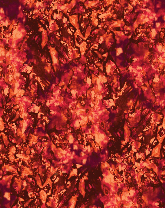 Red/Orange Color Flow Tonal 44" fabric by Benartex, 01099- 73