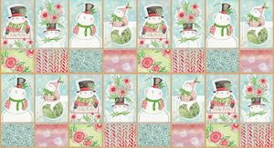 Fun Snowman block panel, Blend Fabrics, 112.124.02.1, Snow Sweet Panel