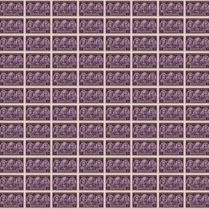 Purple 100 Years of Progress Stamps 44" fabric by Benartex, 12323-66, Votes for Women
