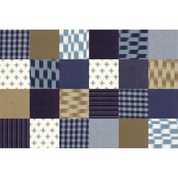 Indigo Boro Patchwork Woven 44" Fabric by Moda,  Boro Wovens, 12560 41 (BACK IN STOCK)