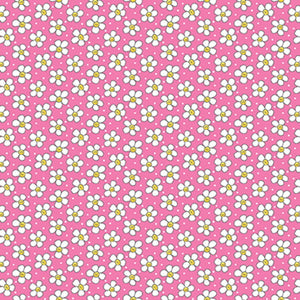 Tossed Flowers, Pink, 44" fabric by Henry Glass, 126-20, Once Upon a Time