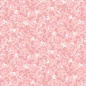 Coral Harmony Floral 108" fabric by Benartex, 13509W-26