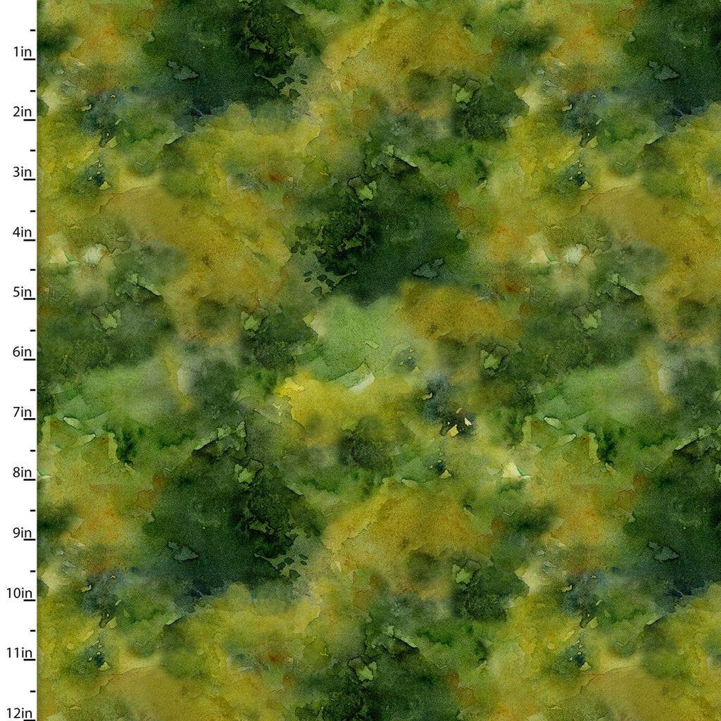 Green Trees 44" digital fabric by 3 wishes, 16595-Grn, Sunflower Stampede
