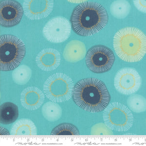 Teal Zen Chic 54" Rayon fabric by Moda, 1680 16R