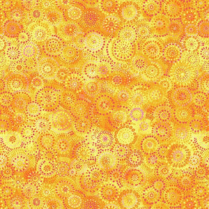 Orange Circle Texture 44" fabric by Blank Quilting, 1699-33, Loca Linda II