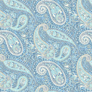 Light Blue Paisley 108" fabric by Blank Quilting, 1738-70