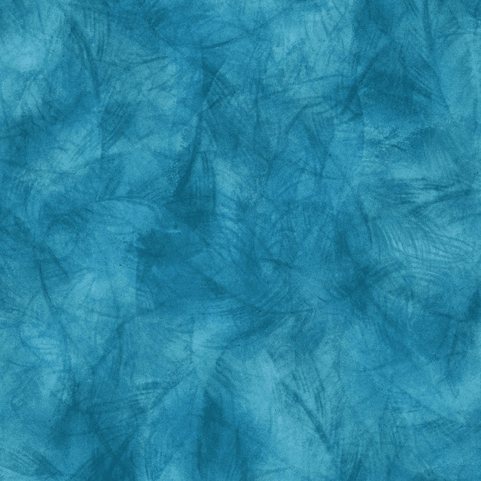 Teal Blue Etchings 118" fabric by Oasis Fabrics, 18-20003