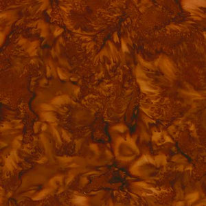Pecan Watercolor 44" Batik by Hoffman, 1895-573, 1895 Bali Watercolor Batiks