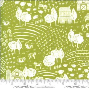 Green Pasture On the Farm 44" fabric by Moda, 20703 17