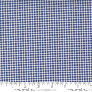 Navy Gingham 44" fabric by Moda, Picture Perfect, 21807 18