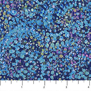 Blue Water Garden 44" fabric by  Northcott, 21921-44, Artisian Spirit