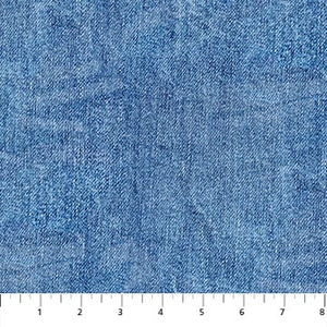 Grunge Denim Color 44" fabric by Northcott, 24330-44, Singin the Blues
