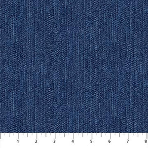 Dark Indigo color 44" fabric by Northcott, 24331-47, Singin the Blues