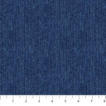 Dark Indigo color 44" fabric by Northcott, 24331-47, Singin the Blues