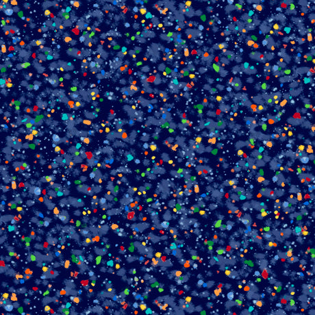 Navy Blue Speckles 108" fabric by Quilting Treasures, 27173-N