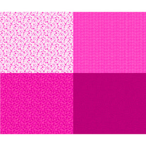 Fuchsia Fat Quarter Patch Panel by Quilting Treasures, Mingle, 27278-PV