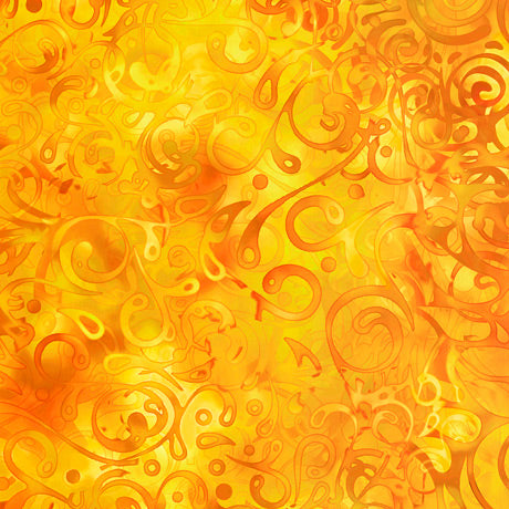 Yellow Effervescence 108" fabric by Quilting Treasures, 28306-S