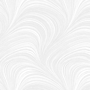 White Light Gray Wave Texture 108" Flannel by Benartex, 2966WF-09