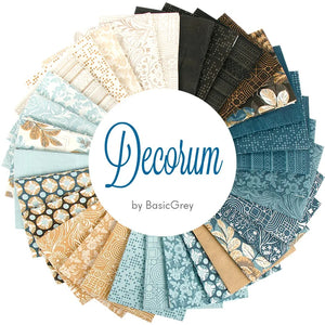 Decorum Fat Quarter Bundle (32 pcs) by Moda, Basic Grey, 30680AB