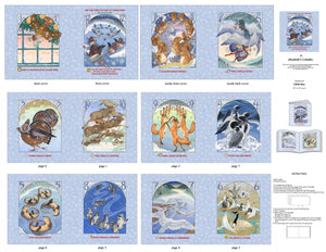 12 Days of Christmas Soft book Panel by Elizabeth's Studio, 33000-Blue