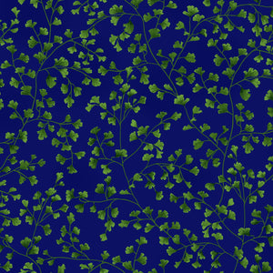 Dark Blue with Green leaves 44" fabric by RJR, Bloomfield Avenue, Greenglen, Night Sky Fabric, 3568-002