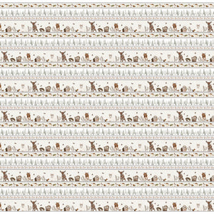 Multi Novelty Animal Stripe 44" fabric by Henry Glass, 451-39, Little Ones