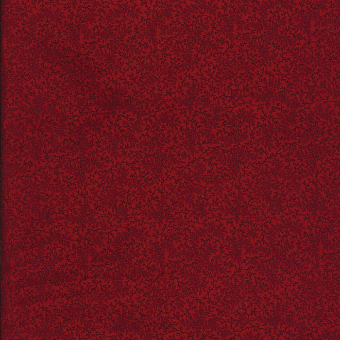 Antique Red Floral Vine 108" fabric by Benartex, 0454W-20