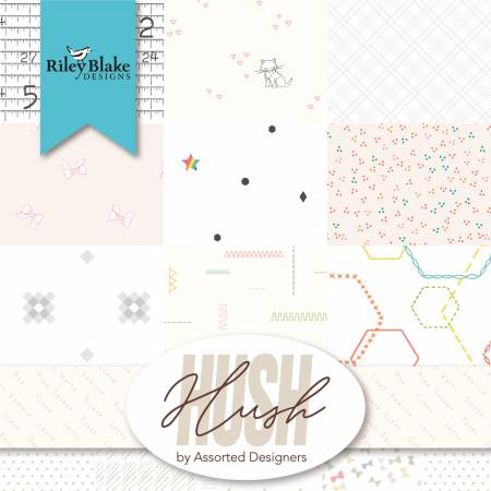 Hush Hush 5" Squares Charm Pack, 42 pcs by Riley Blake, 5-11160-42