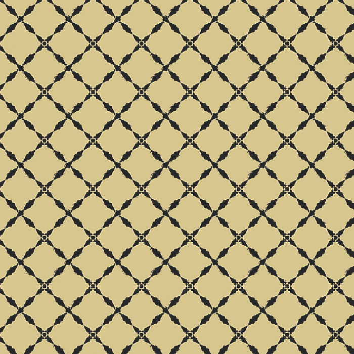 Green / Tan Lattice Metallic 44" fabric, Windham, 51225M-8, The Grand Illusion