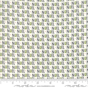 Cream Noel 44" fabric by Moda, 5771 14, The Christmas Card