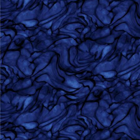 Black and Blue Lapis Lazuli Wiggle 108" fabric by Studio-E,  5882-77, wiggle
