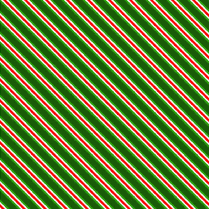 Green Diagonal Stripe 44" fabric by Oasis, 59-5342, Noel