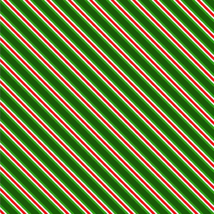 Green Diagonal Stripe 44" fabric by Oasis, 59-5342, Noel