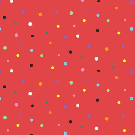 Red Dot 44" fabric by Elizabeths Studio, 626E-Red, Zootopia