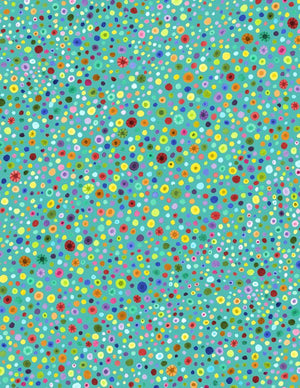 Sea Foam Glass Beads wide backing 108" fabric by Wilmington,  6827-703