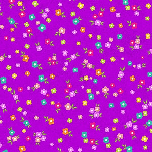 Ditzy Blooms 44" fabric, Wilmington,  70458-678, Feathers & Foliage