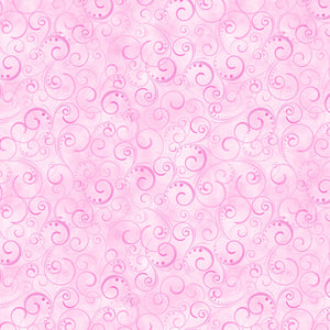 Pink Swirling Splendor 108" fabric by Kanvas - Benartex, 9705W-01