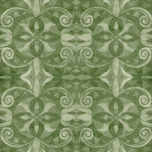 Green Baroque 108" fabric by Blank Quilting, 9777-66
