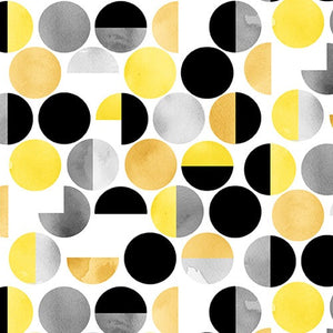 Geometric Dots 44" fabric by Henry Glass, 9965-94, Misty Morning