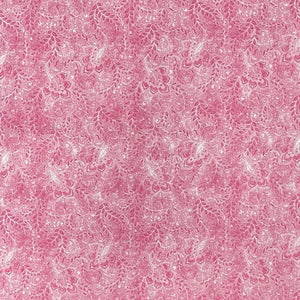 Pink Flowers and Vines 118" fabric by Oasis, 18-40104, Classic