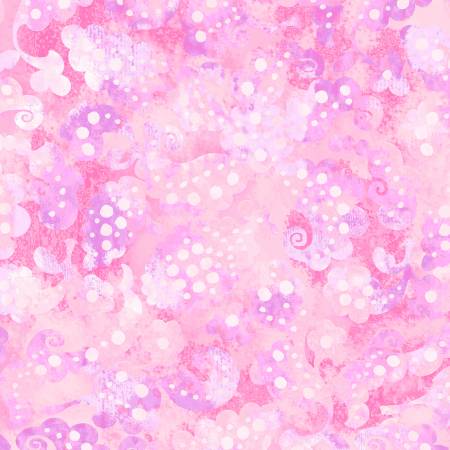 Pink Day Dreams 108" wide backing fabric by P&B Textiles, DADR4358-P