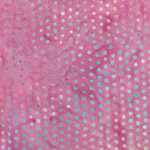Pink pastel dots 44" batik by Majestic Batiks, Dots-1465