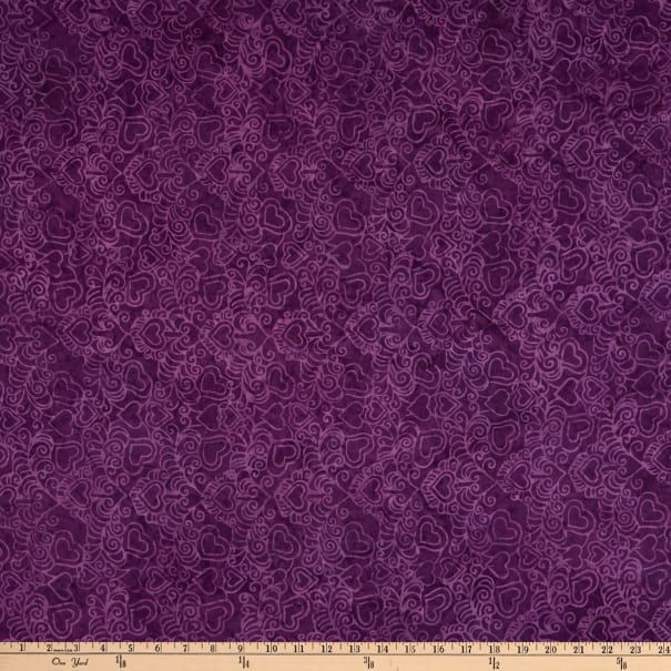 Funky 70's Purple vine 44" batik by Island Batiks, 112014490
