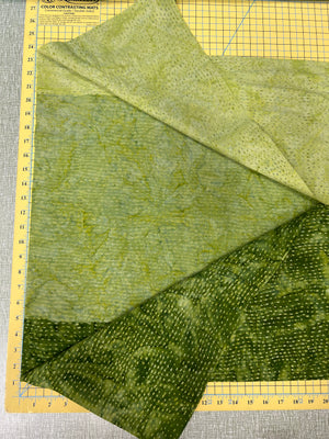 Apple Green Ombre 44" Batik, Northcott Banyan Batiks, 80368-73, Colorfall