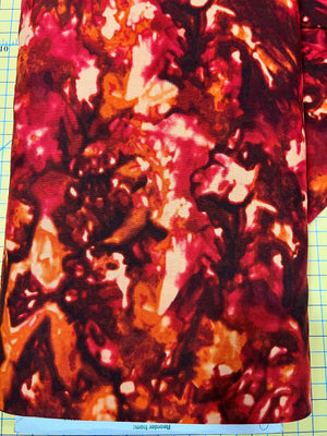 Red/Orange Color Flow Tonal 44" fabric by Benartex, 01099- 73