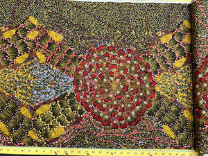 Bush Banana Aboriginal 44" fabric,  M&S Textiles, BB