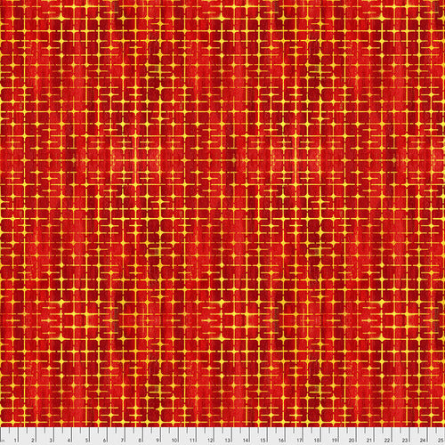 Orange Weave-Apple 44" fabric by Free Spirit,  PWSP010.apple, Garden Brighter